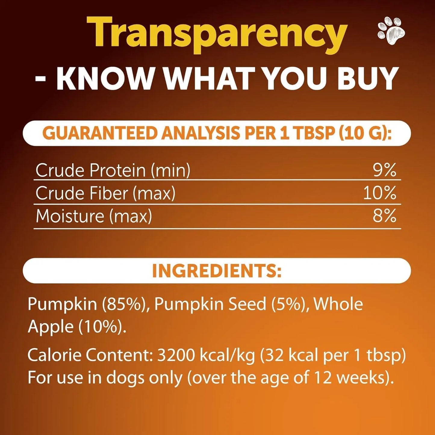 K9Glow Pumpkin Powder – Digestive Support & Fiber Supplement for Dogs (8 oz)