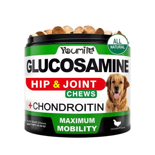 K9Glow Hip & Joint Soft Chews – Glucosamine, Chondroitin & MSM (120 Count)